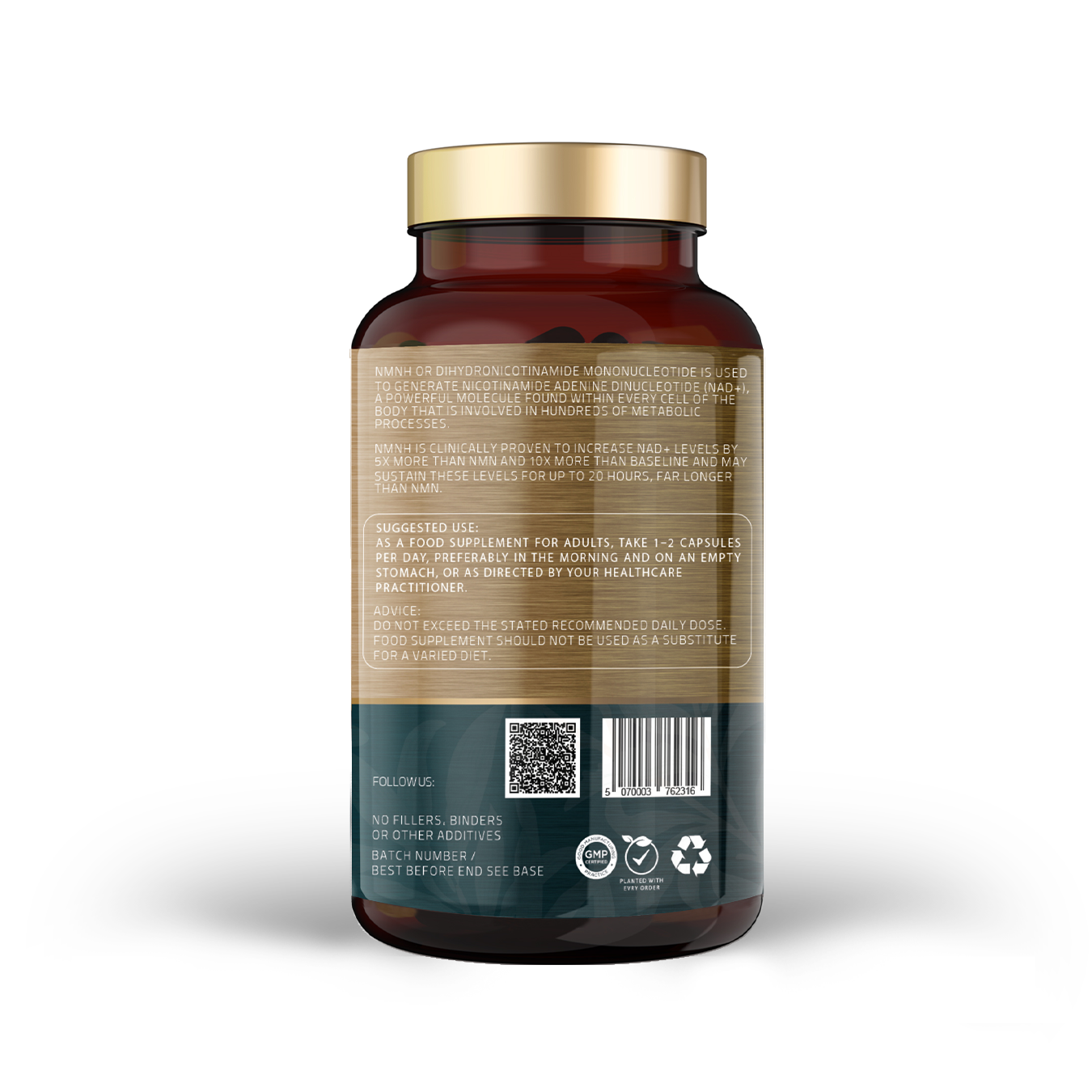 Ultra NMNH (Dihydronicotinamide Mononucleotide) – 10X Increase in NAD+ Levels